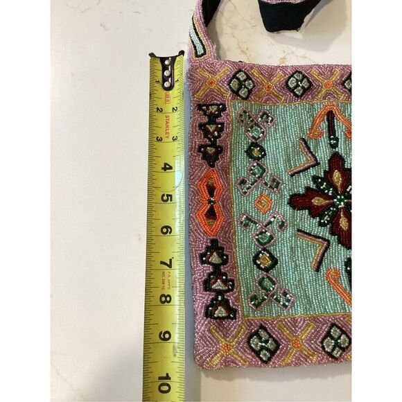Harold Powell Hand Made Beaded Bag Crossbody STUNNING - Picture 5 of 7